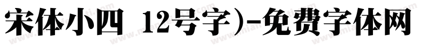 宋体小四 12号字)字体转换